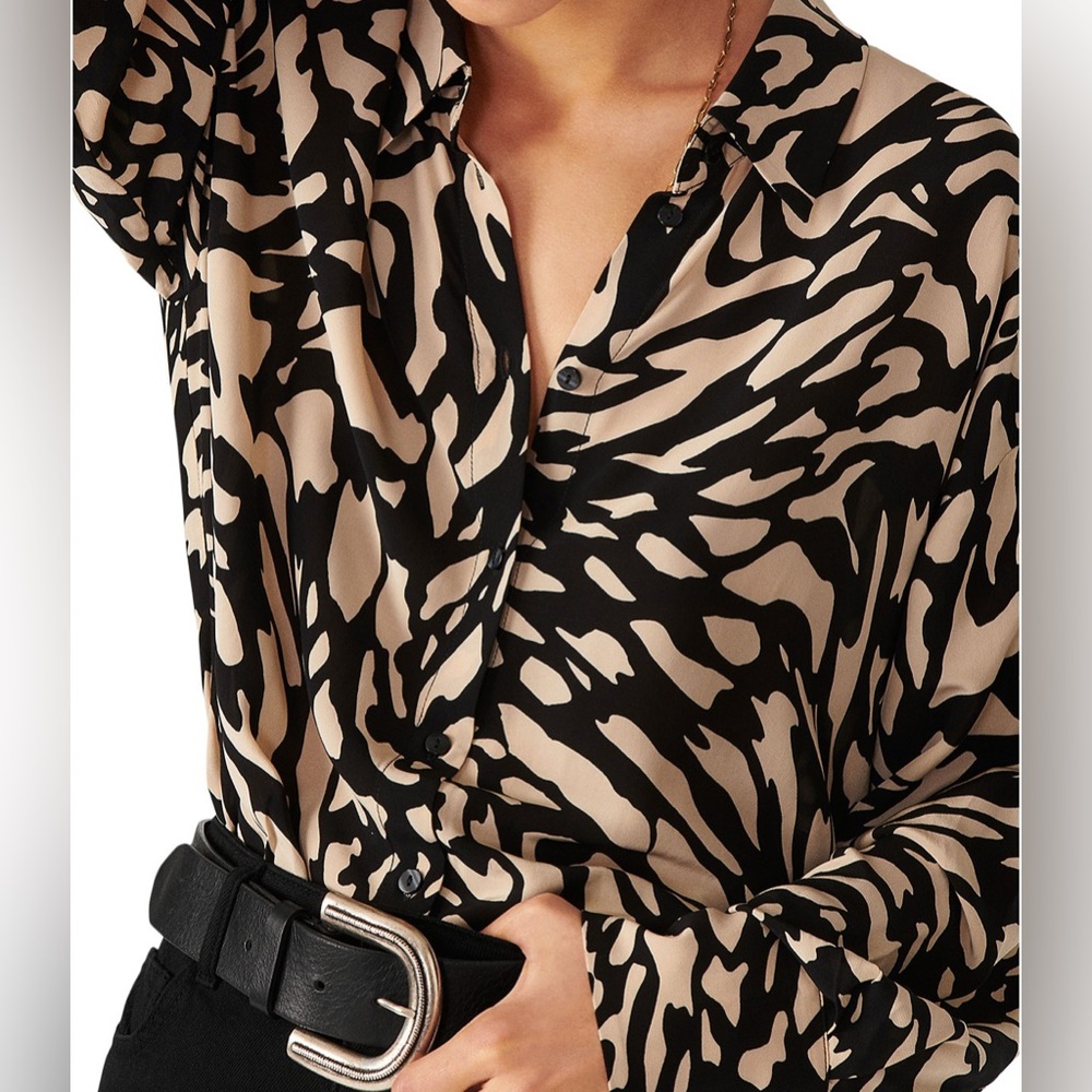 Ba&sh Gala Graphic Print Blouse